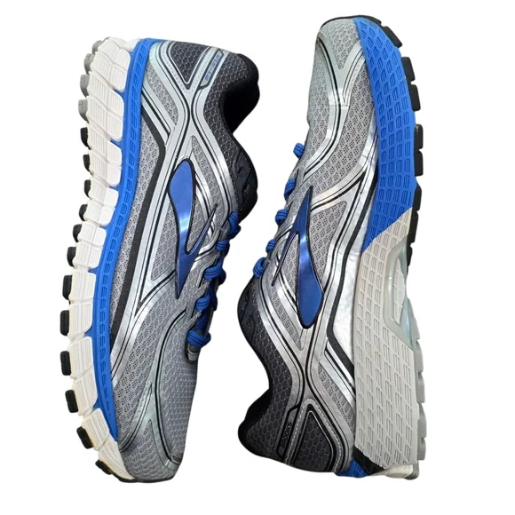 Brooks Adrenaline GTS 16 Men’s Running Shoes Gray Blue Size 10 Extra Wide (4E)
